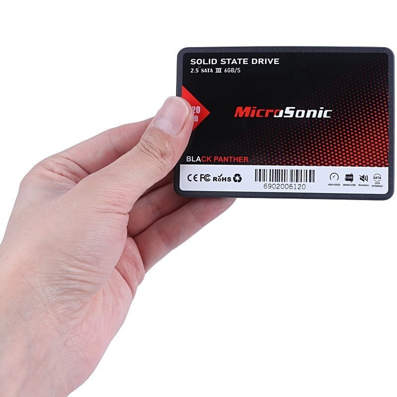 هارد MicroSonic SSD مدل Black Panther ظرفیت 120GB (گارانتی IPM)